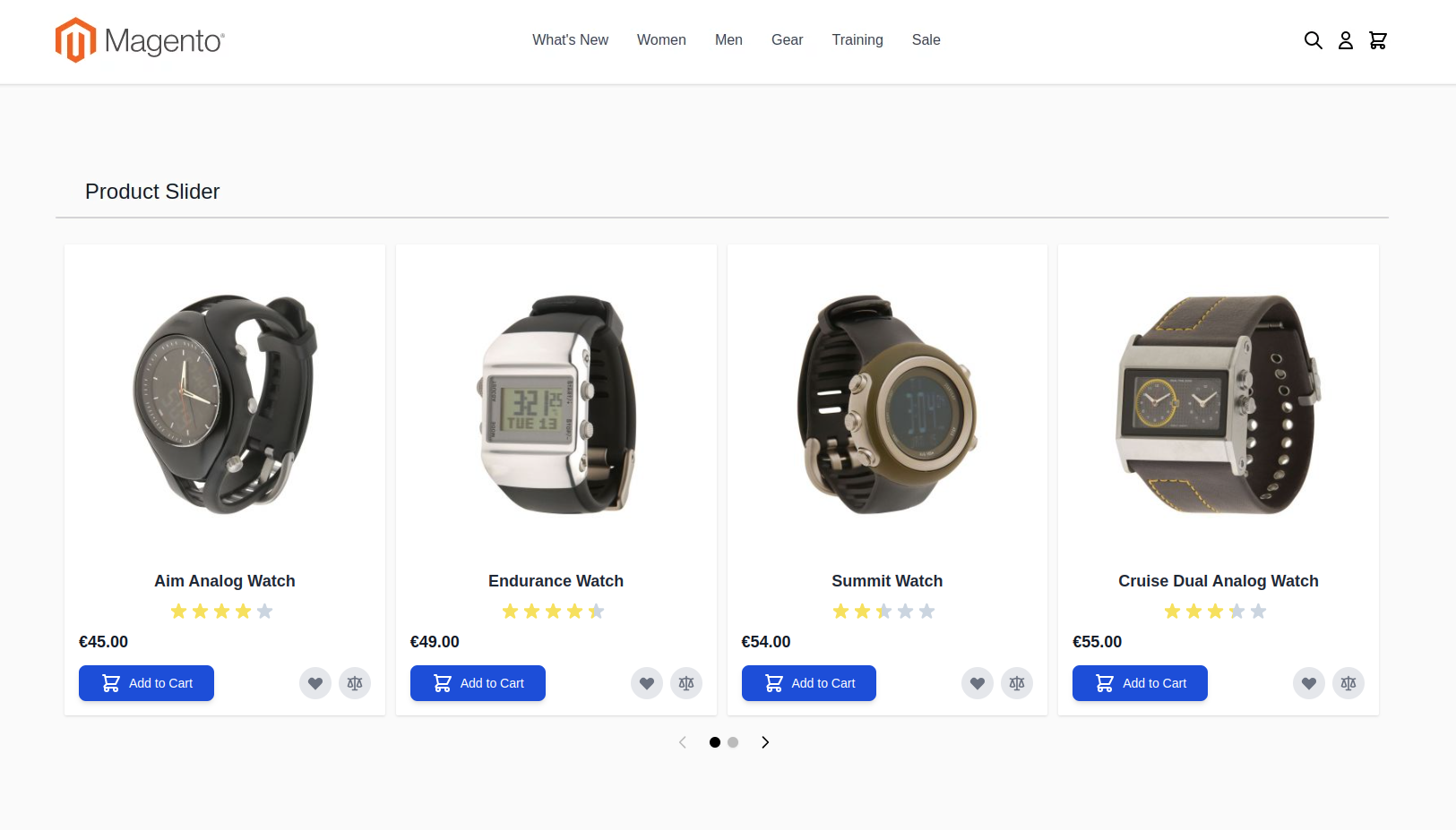 blog product slider
